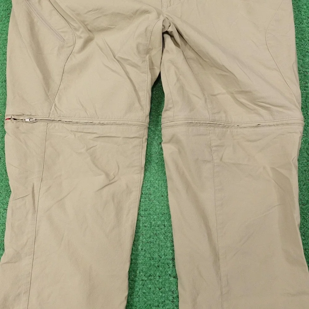 The North Face Pants Mens 36 Beige Convertible‎ Cargo Hiking Stretch Nylon